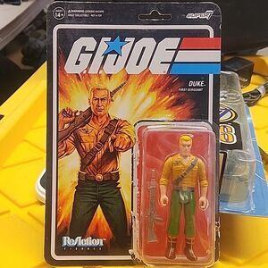 GI JOE Duke First Sergeant 3.75" INCH REACTION FIGURE NEW Super 7 READ